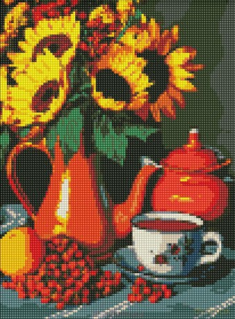 Diamentowa mozaika - Podwieczorek w lecie 30x40 cm