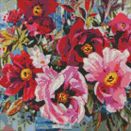 Diamentowa mozaika - Wiosenna piękność 40x40 cm