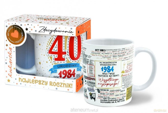Kubek Premium Q Urodziny 40 (roczniki)