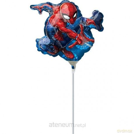 Mini shape. Balon foliowy Spiderman 17x25 cm