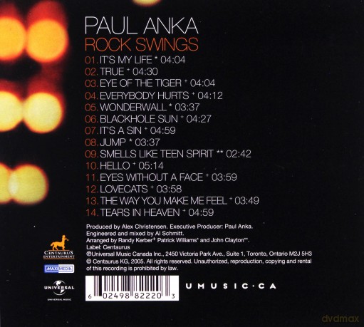 Paul Anka: Rock Swings [CD]