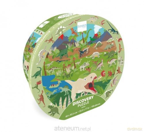 SCRATCH 150 el. obserwacyjne Dinozaury [PUZZLE]