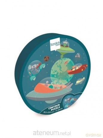 SCRATCH 31 konturowe Kosmos [PUZZLE]