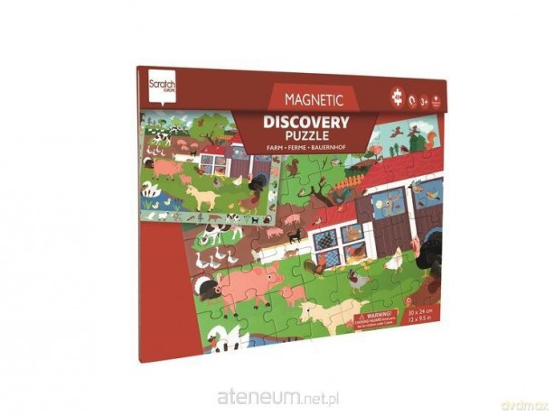 SCRATCH Puzzle magnetyczne i gra 2w1 Farma [PUZZLE]