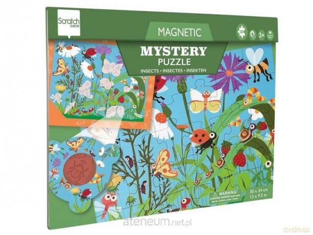 SCRATCH Puzzle magnetyczne i gra 2w1 Robaczki [PUZZLE]
