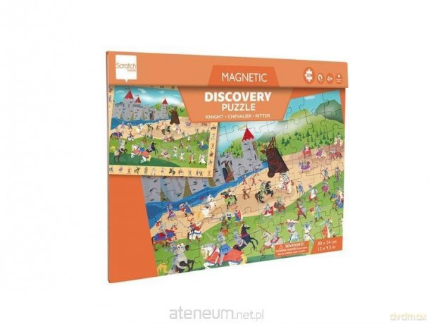 SCRATCH Puzzle magnetyczne i gra 2w1 Rycerze [PUZZLE]