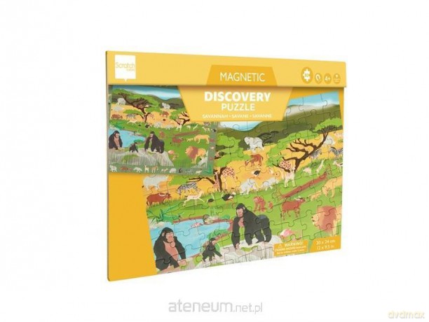 SCRATCH Puzzle magnetyczne i gra 2w1 Sawanna [PUZZLE]