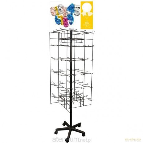 Spinner-Display 72 wieszaki 4-stronny czarny