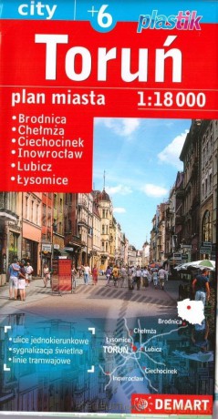 Toruń +6 - plan miasta [KSIĄŻKA]