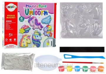 Zestaw kreatywny DIY magnesy z gipsu Jednorożce