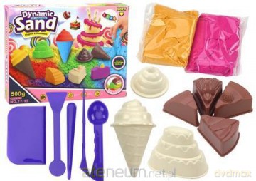 Zestaw kreatywny magiczny piasek Lody foremki 8szt