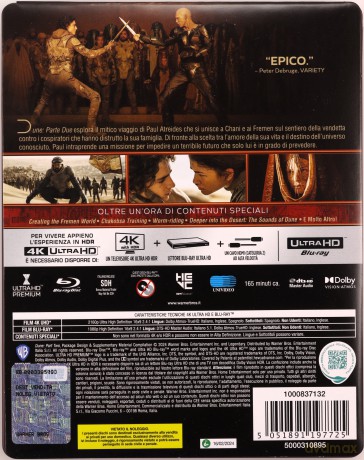Diuna: Część druga (Diuna 2) (steelbook) [Blu-Ray 4K]+[Blu-Ray]