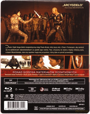 Diuna: Część druga (Diuna 2) (steelbook) [Blu-Ray]