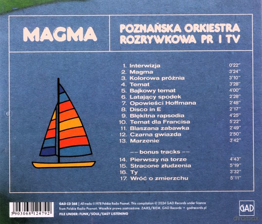 Poznańska Orkiestra Rozrywkowa PRiTV: Magma [CD]