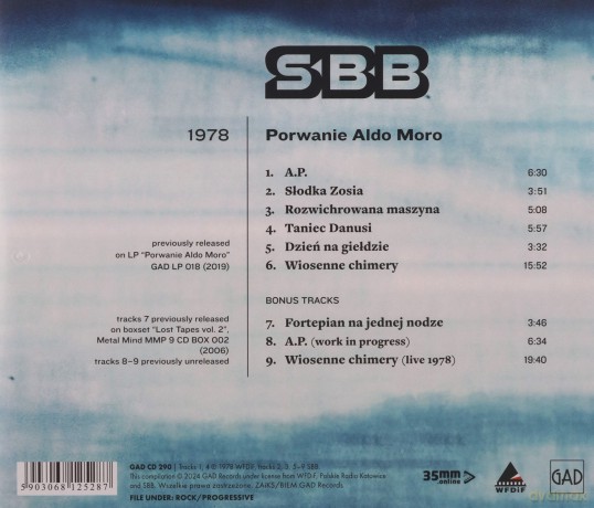 SBB: Porwanie Aldo Moro [CD]