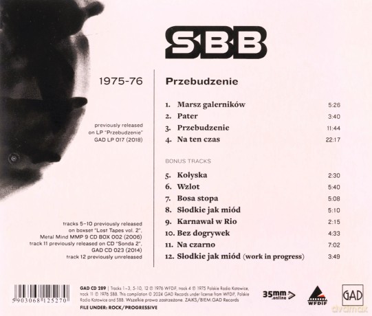 SBB: Przebudzenie [CD]