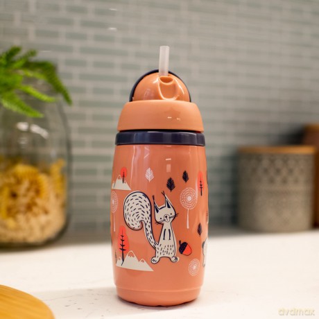 TOMMEE TIPPEE Bidon ze słomką 266 ml szary