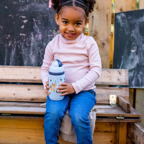 TOMMEE TIPPEE Bidon ze słomką 266 ml szary