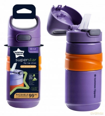 TOMMEE TIPPEE FLIPTOP Bidon sport 18m+ fioletowy