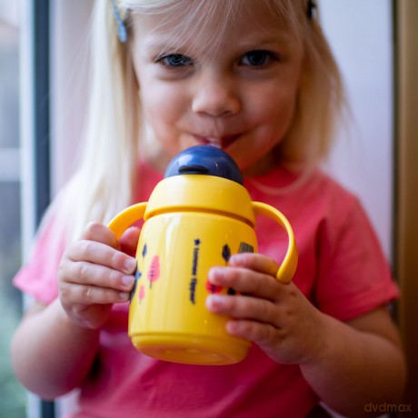TOMMEE TIPPEE Kubek z obciążoną słomką 300 ml żółty