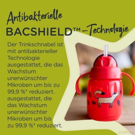 TOMMEE TIPPEE Kubek z obciążoną słomką 300 ml żółty