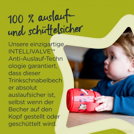 TOMMEE TIPPEE Kubek z obciążoną słomką 300 ml żółty