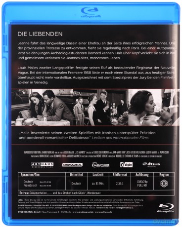 Elevator to the Gallows / The Lovers / Zazie in the Metro / The Fire Within / Damage (Windą na szafot / Kochankowie / Zazie w metrze / Błędny ognik / Skaza) [5xBlu-Ray]