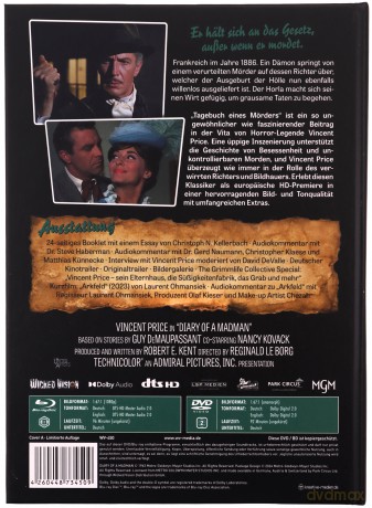 Diary of a Madman (mediabook) [Blu-Ray]+[DVD]