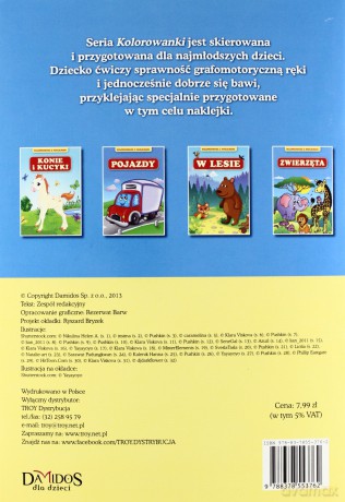Konie i Kucyki Kolorowanka z Naklejkami [KSIĄŻKA]