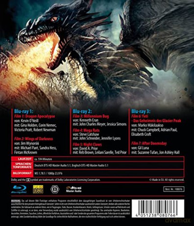 Dragon Apocalypse / Wings of Darkness / Millennium Bug / Mega Rats / Night Claws / Deadly Descent: The Abominable Snowman  / After Doomsday [3xBlu-Ray]