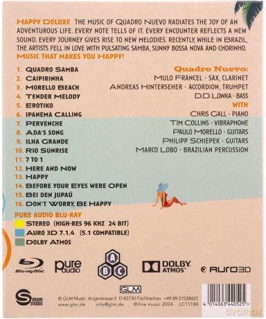 Quadro Nuevo: Happy Deluxe (Dolby Atmos Blu-ray Audio) [Blu-Ray]