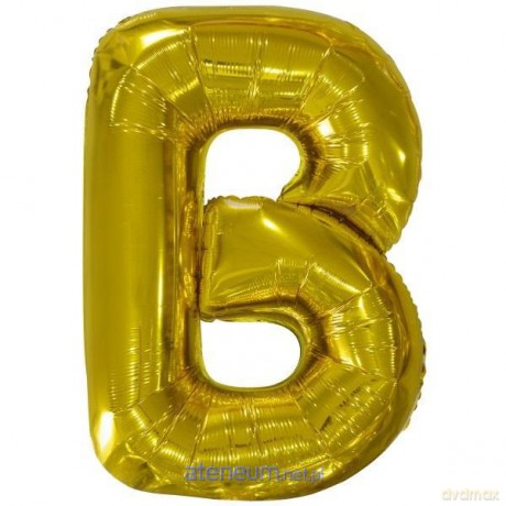 Balon foliowy litera B złota 59x86 cm