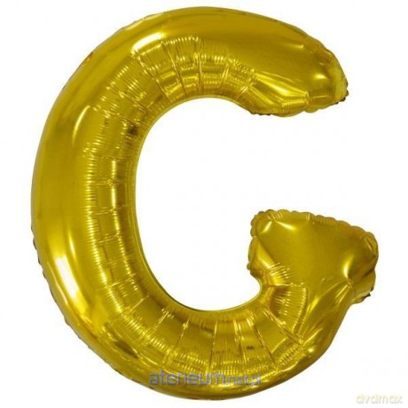 Balon foliowy litera G złota 74x86 cm