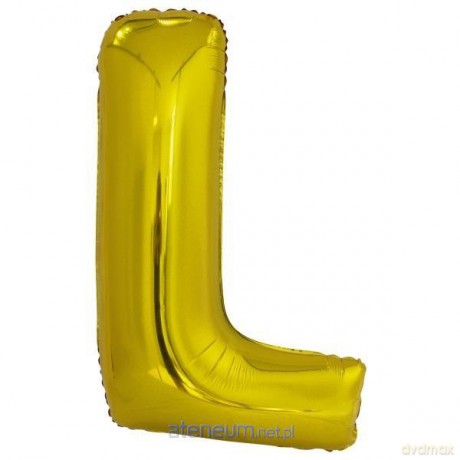 Balon foliowy litera L złota 56x86 cm