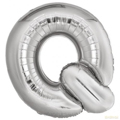 Balon foliowy litera Q srebrna 72x86 cm