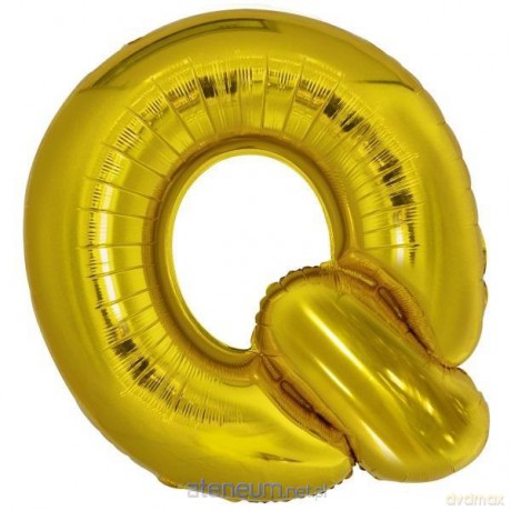 Balon foliowy litera Q złota 72x86 cm