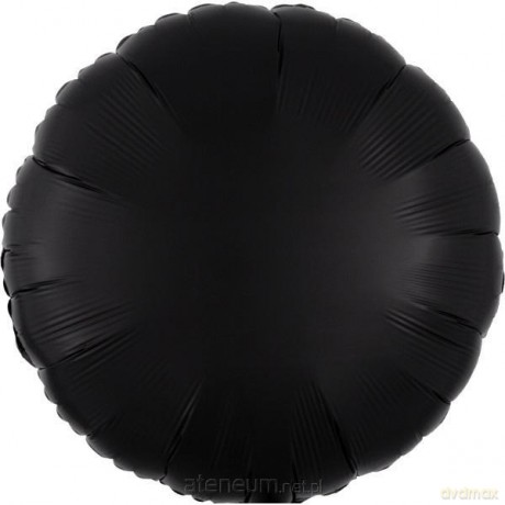 Balon foliowy Lustre Black okrągły 43 cm