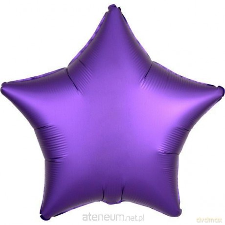 Balon foliowy Lustre fioletowy gwiazda 48 cm