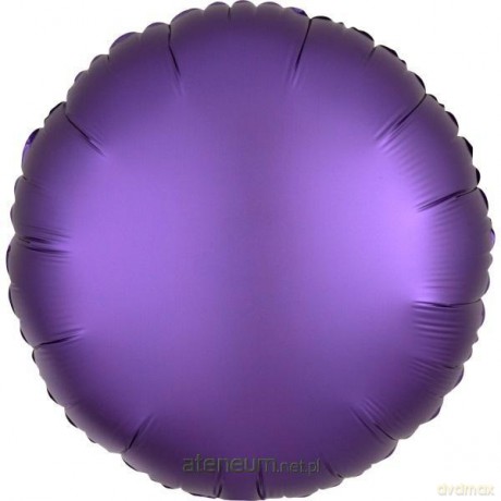 Balon foliowy Lustre fioletowy okrągły 43 cm