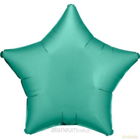 Balon foliowy Lustre Jade Green gwiazda 48 cm