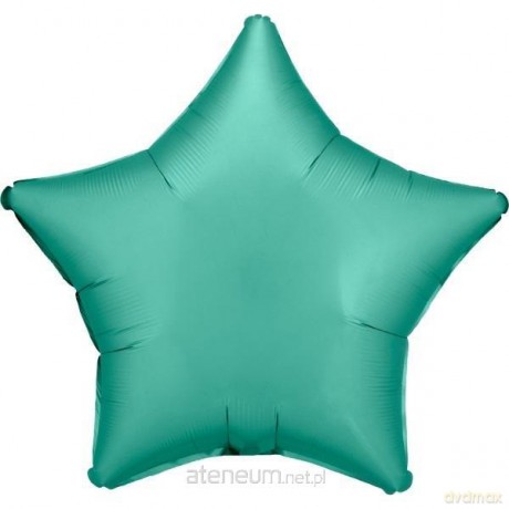 Balon foliowy Lustre Jade Green gwiazda luzem 48 cm