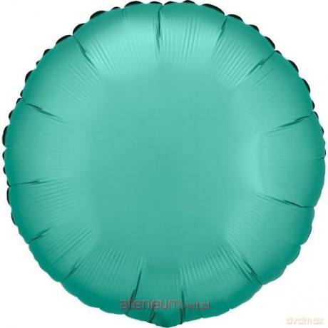 Balon foliowy Lustre Jade Green okrągły 43 cm