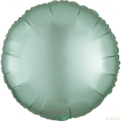 Balon foliowy Lustre Mint Green okrągły 43 cm
