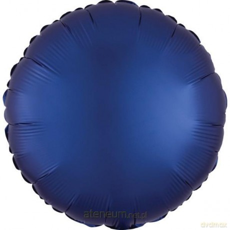Balon foliowy Lustre Navy niebieski okrągły 43 cm