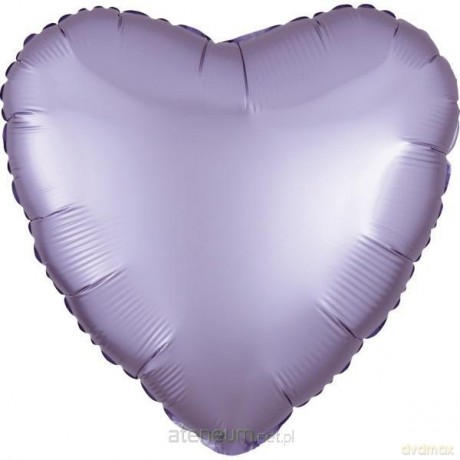 Balon foliowy Lustre Pastel lila serce luzem 43 cm