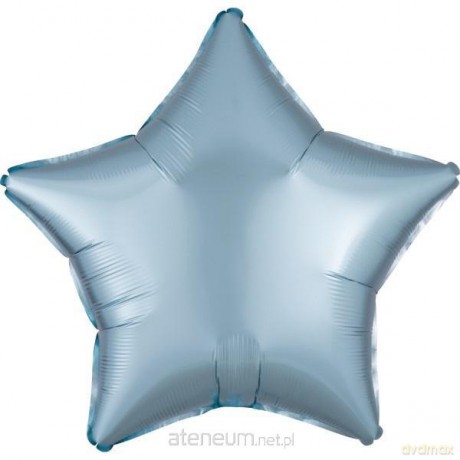 Balon foliowy Lustre Pastel niebieski gwiazda 48 cm