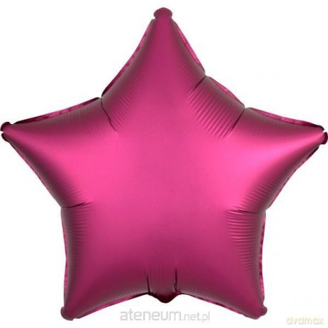Balon foliowy Lustre purpurowy gwiazda 48 cm