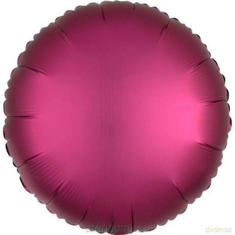 Balon foliowy Lustre purpurowy okrągły 43 cm