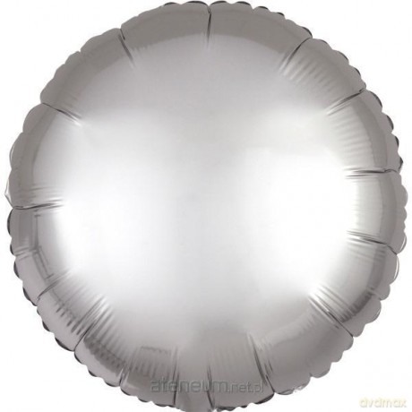 Balon foliowy Lustre srebrny okrągły 43 cm