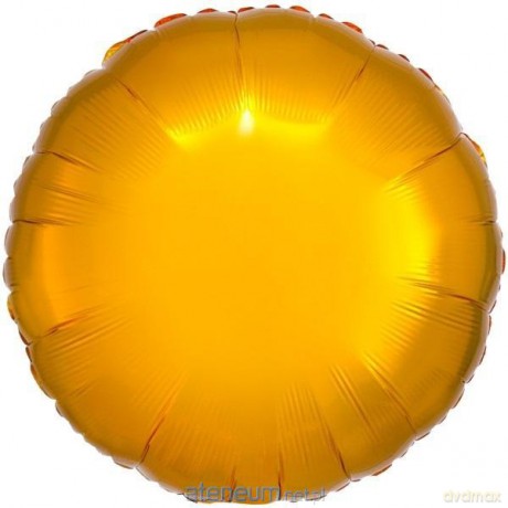 Balon foliowy metalik złoty okrągły 43 cm